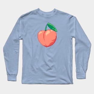 Peachy Pixels Long Sleeve T-Shirt